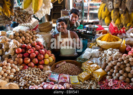 Gemüsemarkt in Diglipur, Indien, Andamanen, North Andaman Stockfoto