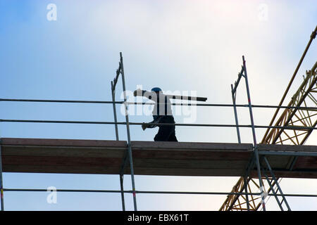 Baustelle; Straßenarbeiten Stockfoto