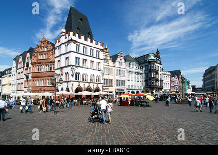 Markt in Trier, Deutschland, Rheinland-Pfalz, Trier Stockfoto