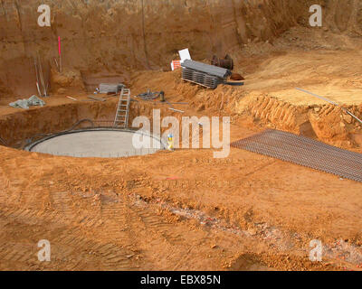 auf einer Baustelle zu brechen Stockfoto