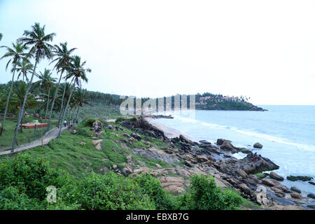 Kovalam Beach, Thiruvananthapuram, Kerala, Indien Stockfoto