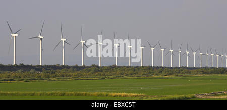 Windpark in der Camargue, Frankreich, Camargue Stockfoto