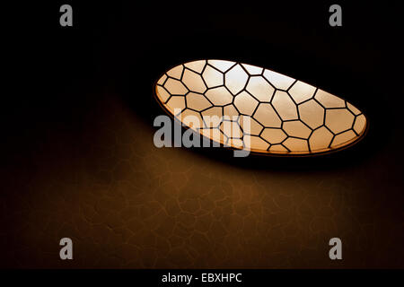 Lampe in Casa Batllo, Barcelona, Katalonien, Spanien. Stockfoto