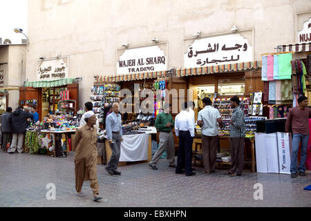 VAE Bur Dubai Souk, Al Fahidi Street Stockfoto