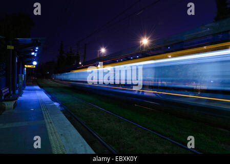 Zug mit hoher Geschwindigkeit Stockfoto
