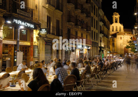 Calle Rua Mayor, Via De La Plata, Calle De La Rua Mayor, Salamanca, Kastilien-León, Spanien, Europa Stockfoto