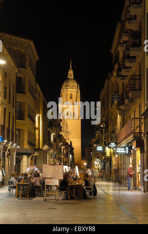 Calle Rua Mayor, Via De La Plata, Calle De La Rua Mayor, Salamanca, Kastilien-León, Spanien, Europa Stockfoto