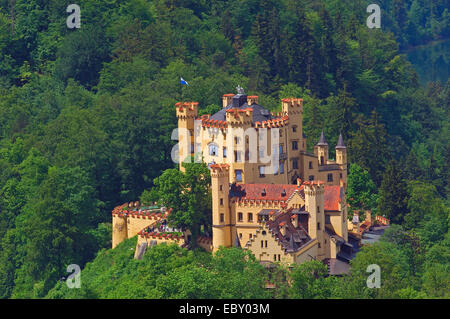 Schloss Hohenschwangau Schloss, Füssen, Allgäu, romantische Straße, Romantische Strasse, Bayern Stockfoto