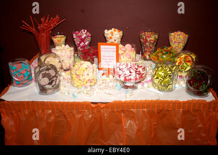 Süßes Buffet Tisch Stockfoto