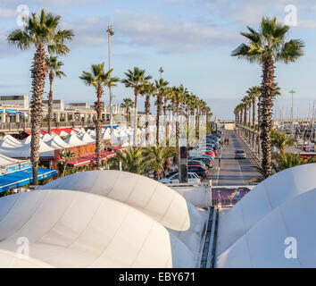 Barcelona, Port olimpic Stockfoto