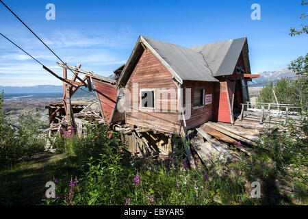 Kennecott Mine, auch bekannt als Kennecott Minen oder AHRS Seite Nr. XMC-001, ist einem verlassenen gewinnenlager in Valdez-Cordova, Alaska Stockfoto