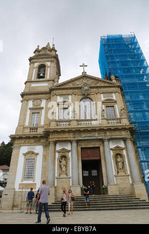 BRAGA, PORTUGAL - 9. August 2014: Wallfahrtskirche Bom Jesus Do Monte, ein Wallfahrtsort in der Nähe von Braga, Portugal Stockfoto