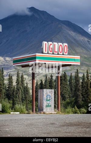 Ein giant Alaskan-Iglu, Cantwell, Alaska, USA Stockfoto