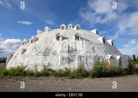 Ein giant Alaskan-Iglu, Cantwell, Alaska, USA Stockfoto