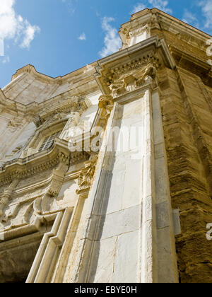 Cadiz-Kathedrale genannt La Catedral Vieja de Cadiz oder Iglesia de Santa Cruz. Cadiz. Andalusien, Spanien Stockfoto