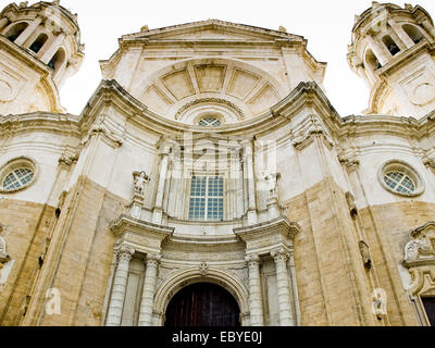 Cadiz-Kathedrale genannt La Catedral Vieja de Cadiz oder Iglesia de Santa Cruz. Cadiz. Andalusien, Spanien Stockfoto