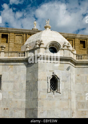 Cadiz-Kathedrale genannt La Catedral Vieja de Cadiz oder Iglesia de Santa Cruz. Cadiz. Andalusien, Spanien Stockfoto