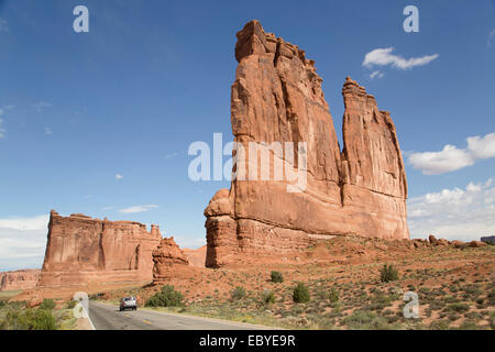 USA, Utah, Arches-Nationalpark, die Orgel Stockfoto