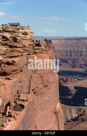 USA, Utah, Dead Horse State Park, touristischen Aussichtsplattform Stockfoto