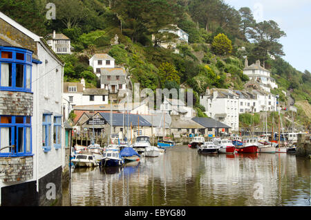 Hafen von Polperro, Cornwall, England, Vereinigtes Königreich Stockfoto
