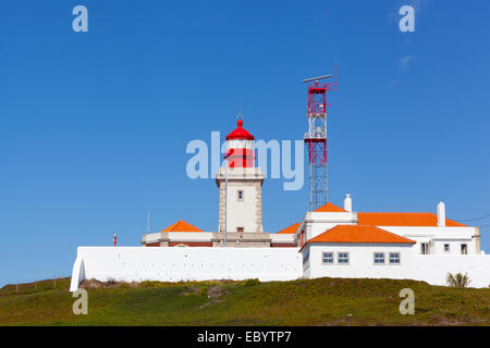 Leuchtturm am Cabo da Roca, Portugal Stockfoto