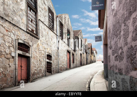 Portweinkeller in Porto. Portugal. Stockfoto