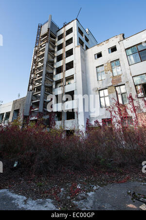 JUPITER-Fabrik in Pripyat verlassene Stadt, Sperrzone von Tschernobyl, Ukraine Stockfoto