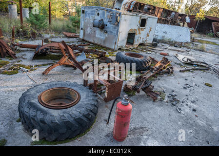 JUPITER-Fabrik in Pripyat verlassene Stadt, Sperrzone von Tschernobyl, Ukraine Stockfoto