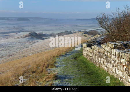 Frost am Hadrianswall Stockfoto