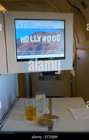 Abflug vom Flughafen London Heathrow Terminal 5 mit BA, UK (LHR / EGLL) Stockfoto