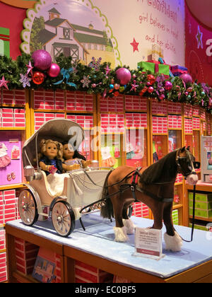 American Girl Place Store Interieur, Fifth Avenue, New York Stockfoto