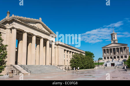 Nashville, Tennessee, Legislative Plaza War Memorial Auditorium, State Capitol Building Stockfoto