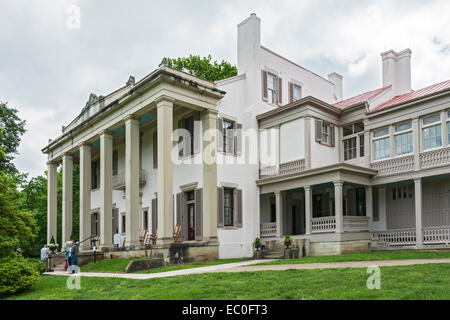 Tennessee, Nashville, Belle Meade Plantage, 1853 neoklassizistischen Villa Stockfoto