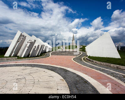 Komplexe Kadinjaca Denkmal in der Nähe von Uzice in Serbien Stockfoto