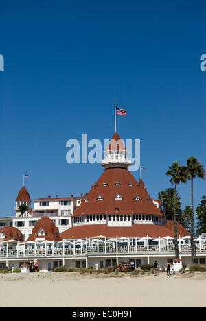 Hotel Del Coronado, Kalifornien USA Stockfoto