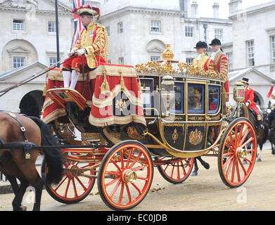 Die Zustand-Öffnung des Parlaments in Westminster wo: London, Vereinigtes Königreich bei: 4. Juni 2014 Stockfoto