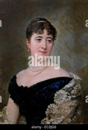 Retrato De La Marquesa del Prado Dela Merced - Porträt von der Marquise del Prado Dela Merced Federico de Madrazo y Kuntz 1815-1894 spanischen Malers Spanien Spanisch Stockfoto