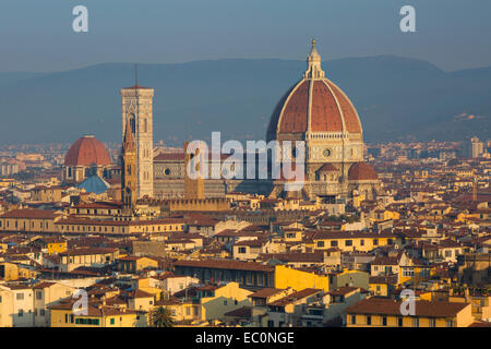 Am frühen Morgen über dem Dom, Florenz, Toskana, Italien Stockfoto