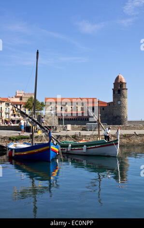 Collioure Hafen Stockfoto