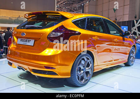 Genf - März 8: Der Ford Focus ST auf dem Display auf der 81. International Motor Show Palexpo-Genf am 8. März Konzept; 2011 in G Stockfoto