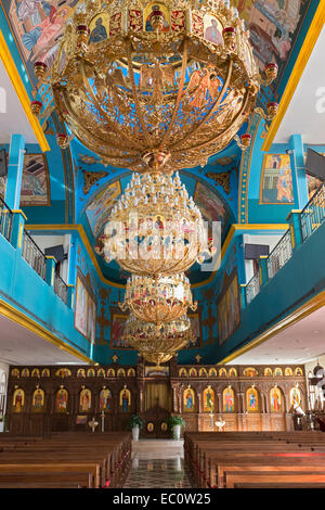 Innenraum der St. Mary griechisch orthodoxe Pfarrkirche in Dubai Vereinigte Arabische Emirate Stockfoto