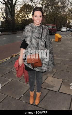 London, UK. 7. Dezember 2014. Olivia Coleman besucht die Gala-Vorstellung von "Edward Scissorhands" Sadler es Wells. Bildnachweis: Ferdaus Shamim/ZUMA Draht/Alamy Live-Nachrichten Stockfoto