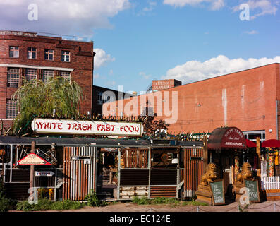 Restaurant in Alt-Treprow Gegend von Berlin. Stockfoto