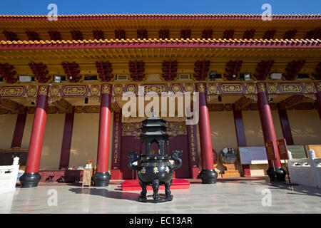 Buddhistische Tempel, heilige Gebäude, Haupthalle, Hsi Lai Tempel, Stadt der Hacienda Heights, Los Angeles County, Kalifornien Stockfoto