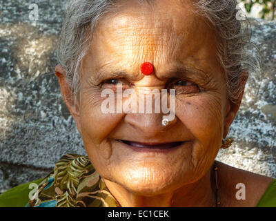 Porträt von Indianerin Stockfoto