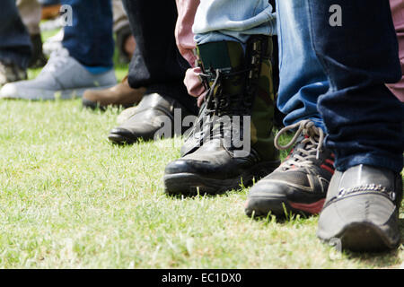 indische Gruppe Massen park Stockfoto