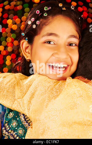 2 indische Kinder Festival Raksha India Loving Stockfoto