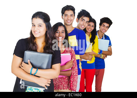 indische Studenten Freunde Stockfoto