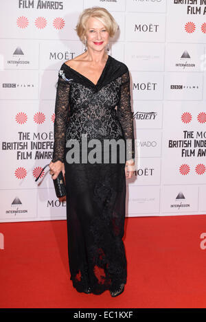 Dame Helen Mirren besucht die den 17. Moet British Independent Film Awards auf 12.07.2014 im Old Billingsgate Market, London. Personen im Bild: Helen Mirren. Bild von Julie Edwards Stockfoto