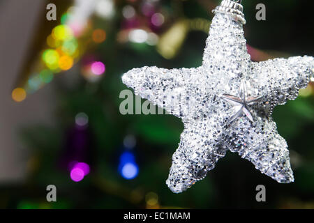 Festival-Weihnachtsbaum Sterne niemand Stockfoto